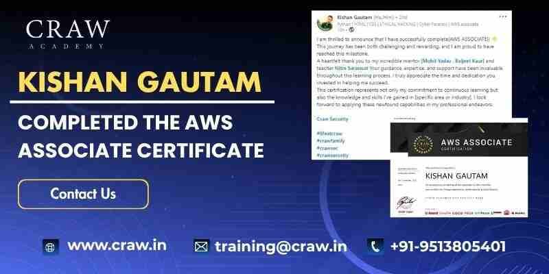 Kishan Gautam: Successfully Completed AWS Associate Certific...