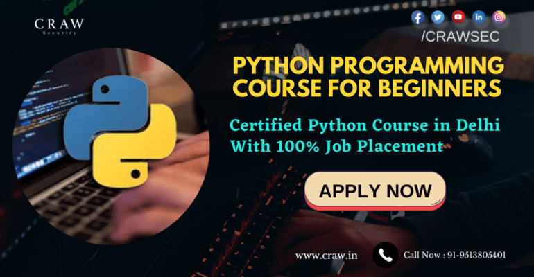 Best Python Programming For Beginners in Delhi, India