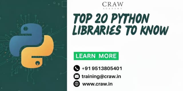 Top 20 Python Libraries To Know in 2026