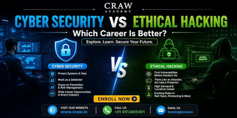 Cyber Security vs Ethical Hacking: Which Career Is Better?