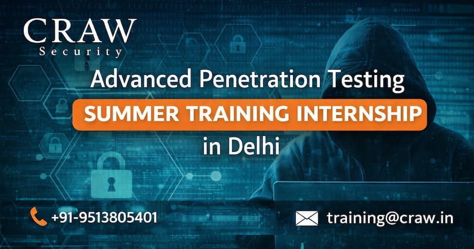 Advanced penetration testing internship in Delhi
