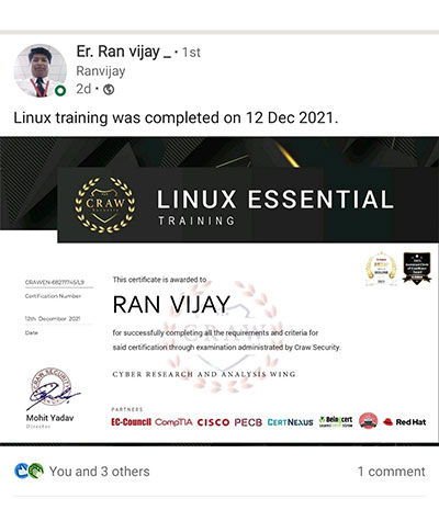 linux review of ran vijay