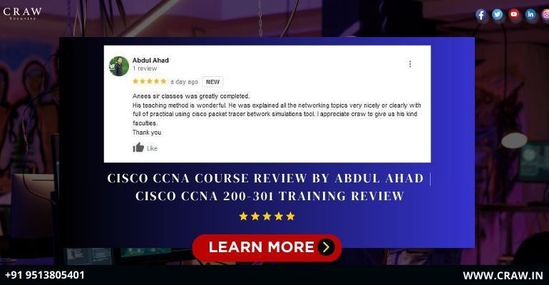 CISCO CCNA Course Review by Abdul Ahad