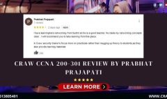 Craw CCNA 200-301 Review by Prabhat Prajapati