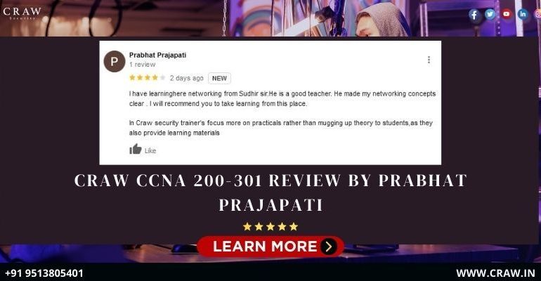 Craw CCNA 200-301 Review by Prabhat Prajapati