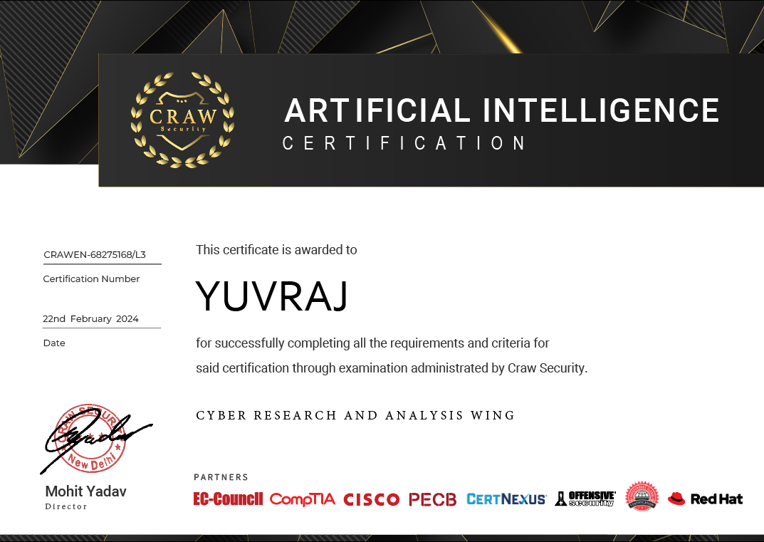 AI CERTIFICATION YUVRAJ